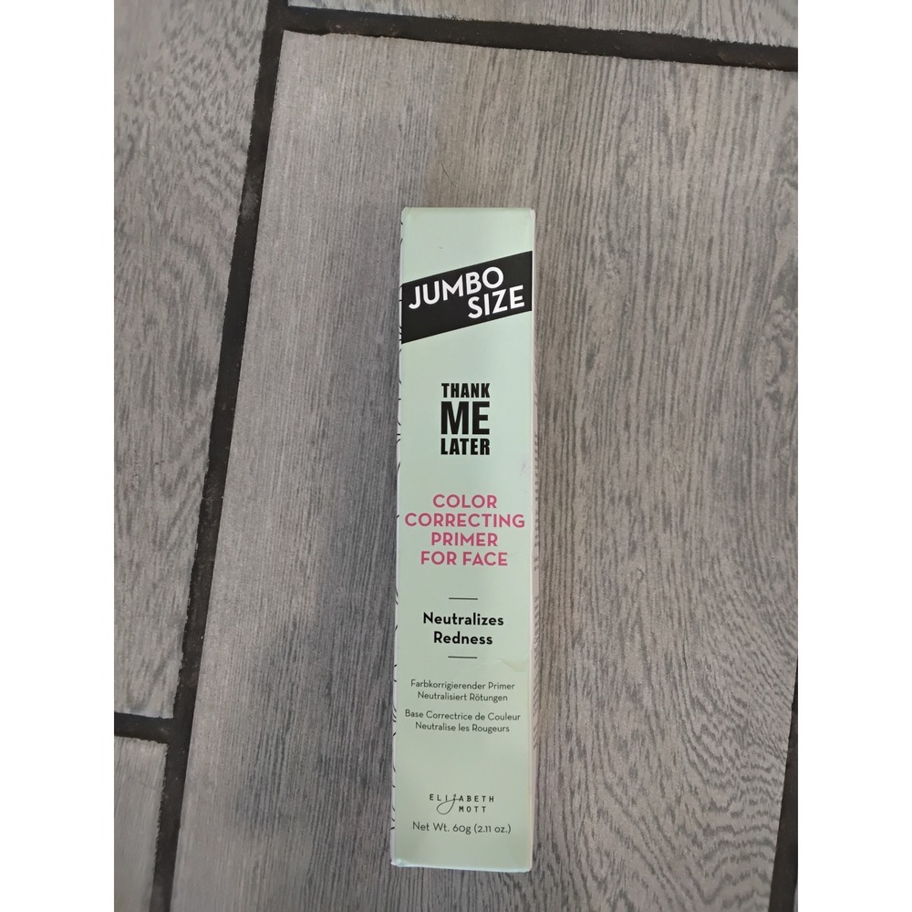 Elizabeth Mott Thank Me Later Color Correcting Face Primer Jumbo Size 60g New